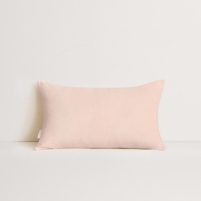 Tessino Linen Breakfast Cushion in pink salt