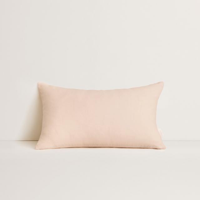 Tessino Linen Breakfast Cushion in pink salt