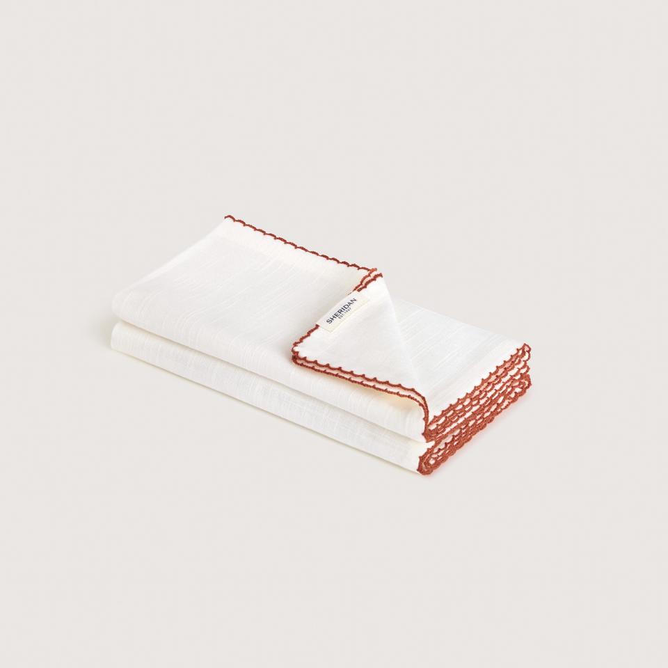 Vina Napkin Set - Two Pack in caramel