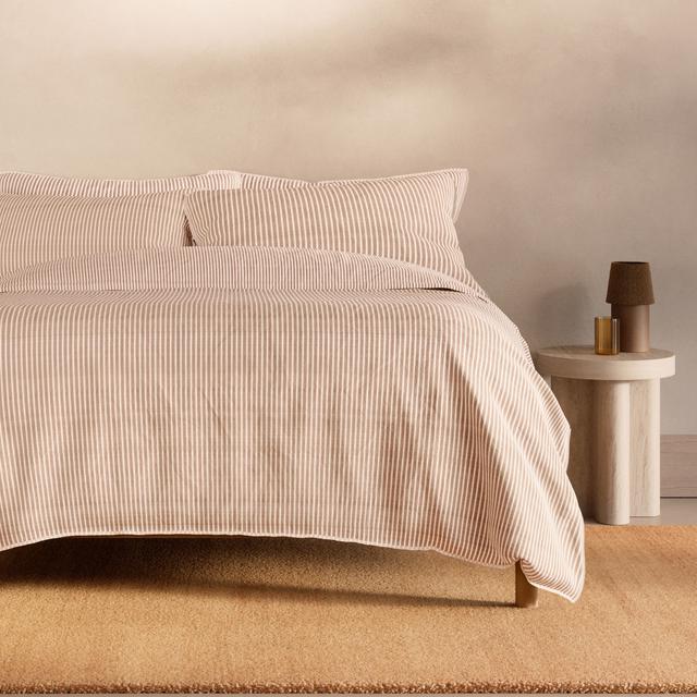 Reilly Stripe Duo Pillowcase in spice