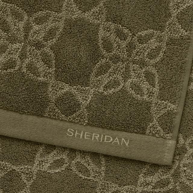 Lano Towel Collection in green olive