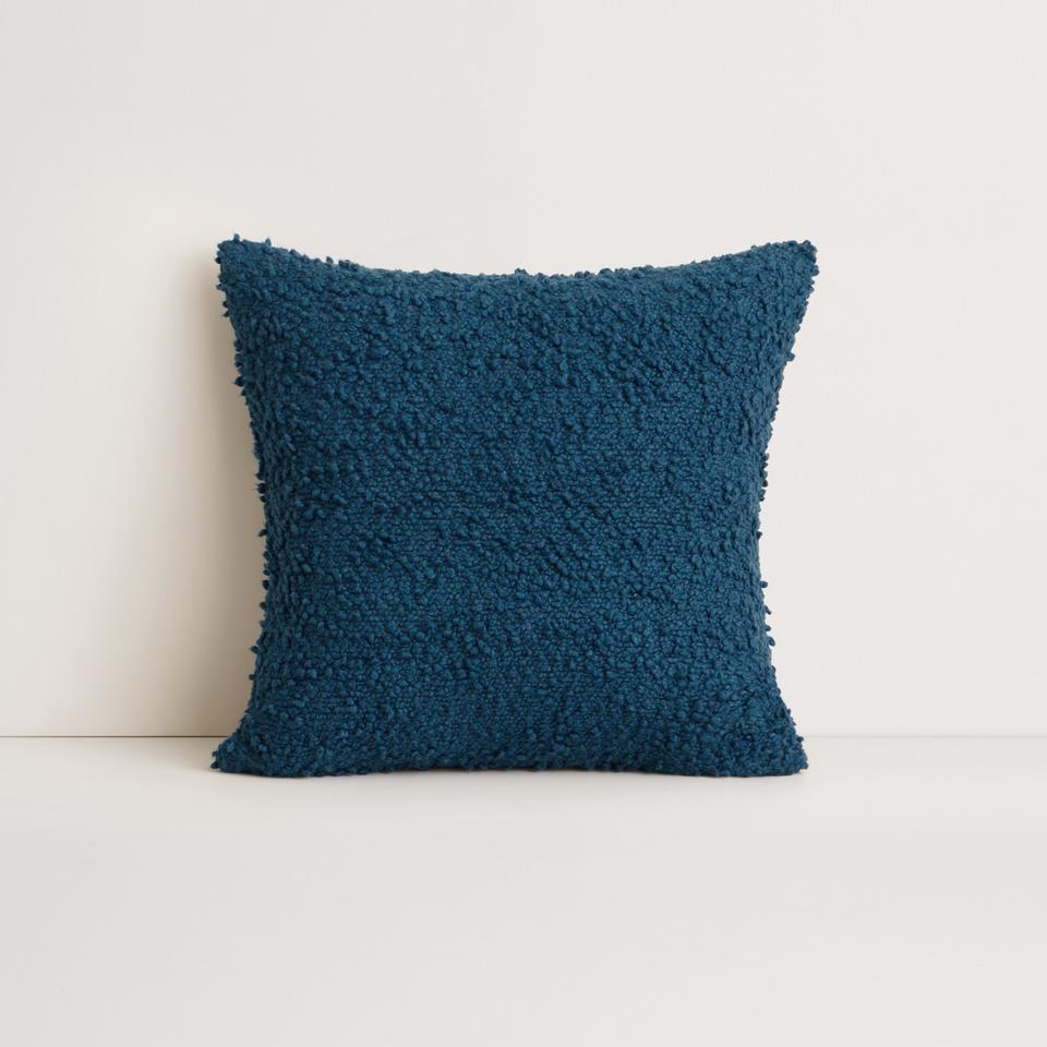 Rey Square Cushion in deep blue