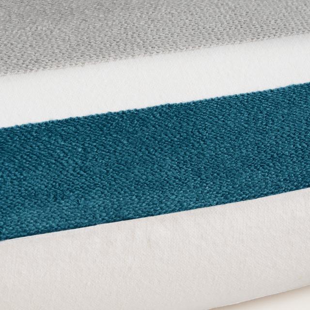 Mazey Square Cushion in deep blue