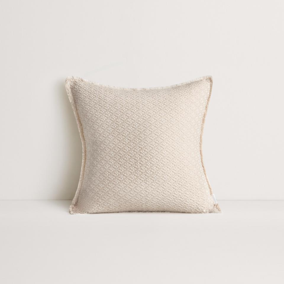 Sunisa Square Cushion in porcelain