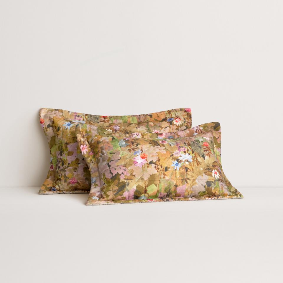 Abbotson Linen Ariee Pillow Sham in moss