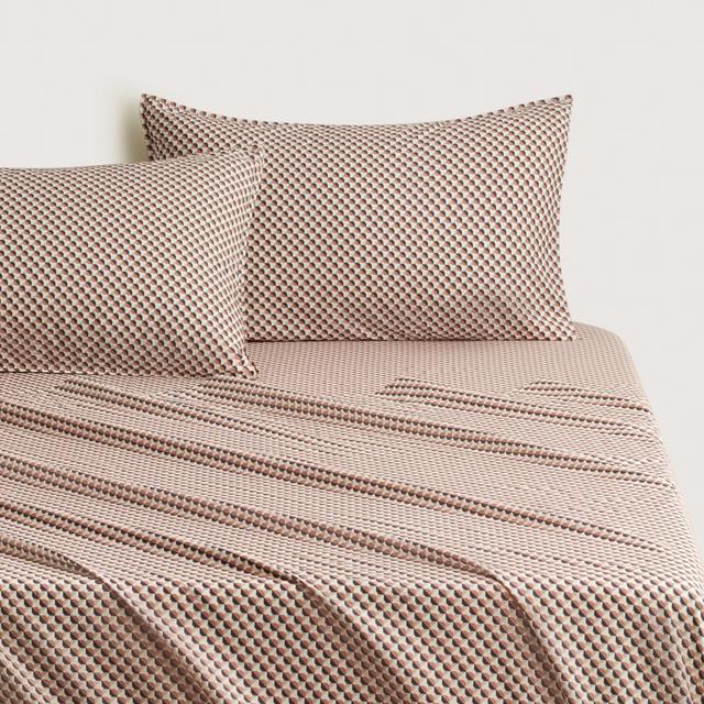 Bayley Micro Geo Sheet Set in sesame