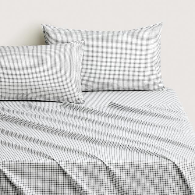 Bayley Windowpane Sheet Set in midnight