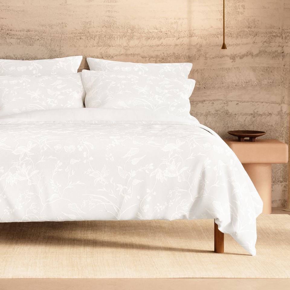 Tolem European Pillowcase in white