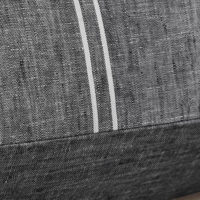 Abbotson Linen Long Cushion in ebony marle