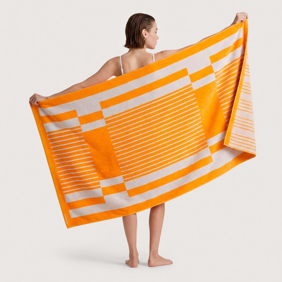 Solura Beach Towel in mandarin
