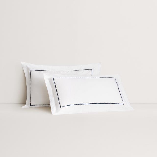 Jenkins Tailored Pillowcase Pair in deep blue