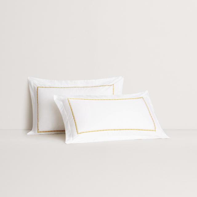 Jenkins Tailored Pillowcase Pair in amber