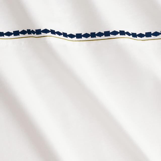 Jenkins Flat Sheet in deep blue