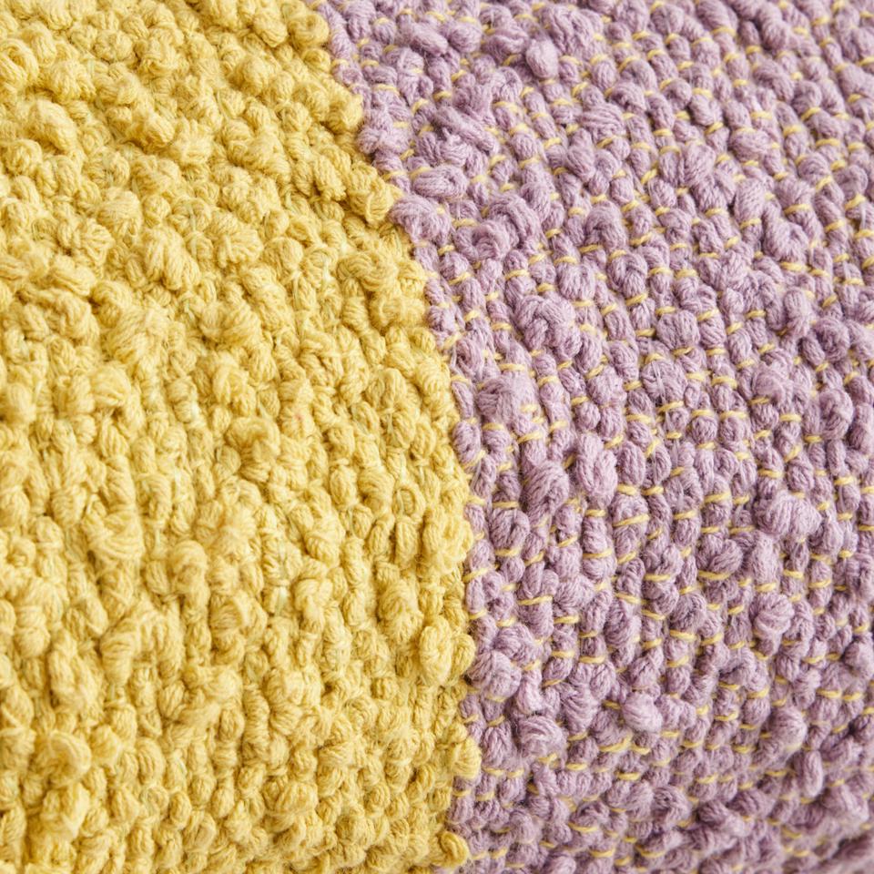 Etta Stripe Breakfast Cushion in sunflower