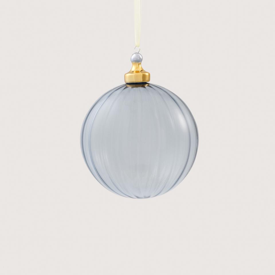 Ribbed Glass Ball