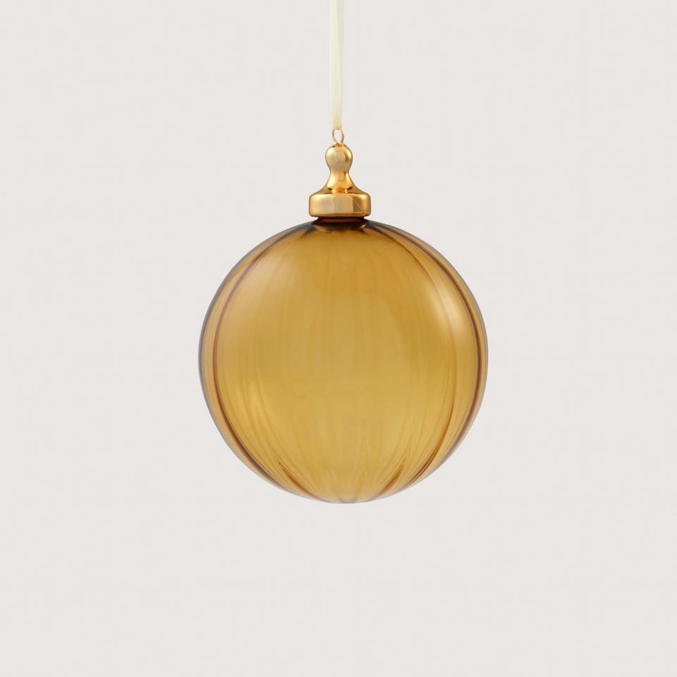 Ribbed Glass Ball