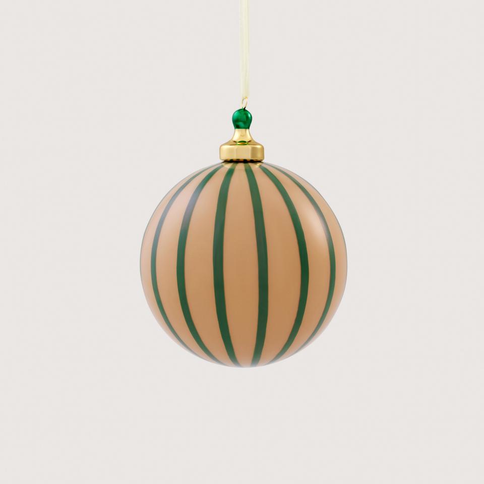 Opaque Vertical Stripe Ball