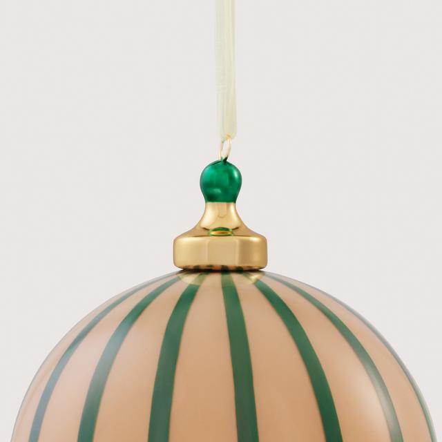 Opaque Vertical Stripe 10cm Ball