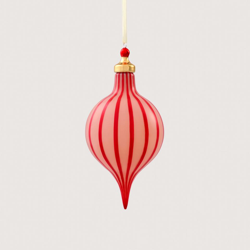 Opaque Vertical Stripe Finial