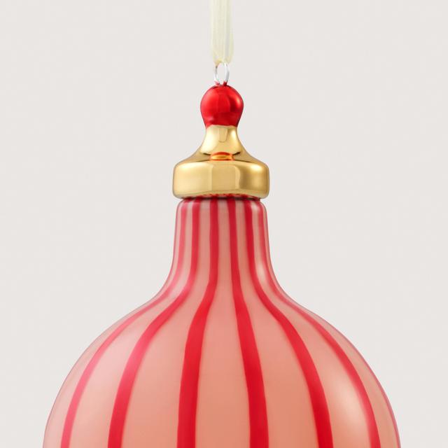 Opaque Vertical Stripe 16cm Finial
