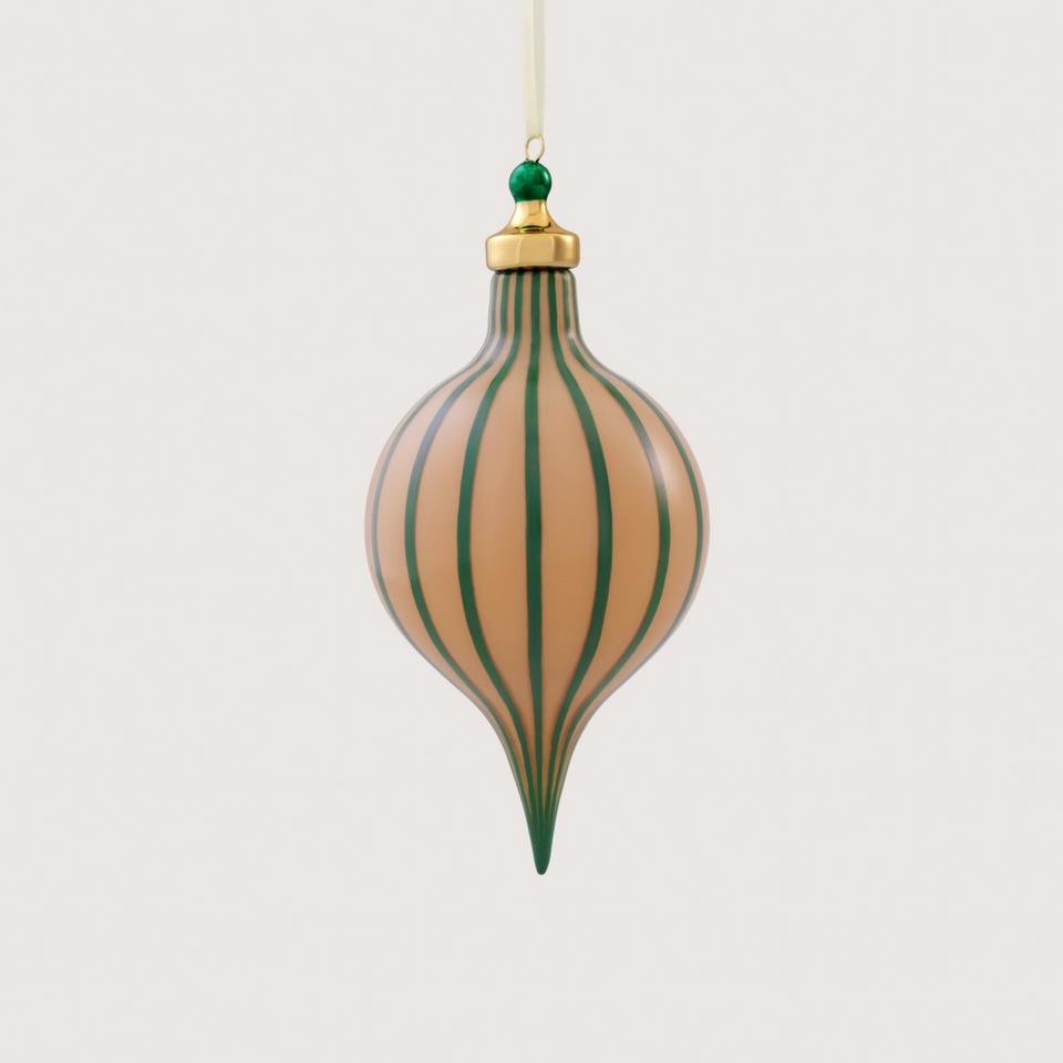 Opaque Vertical Stripe Finial