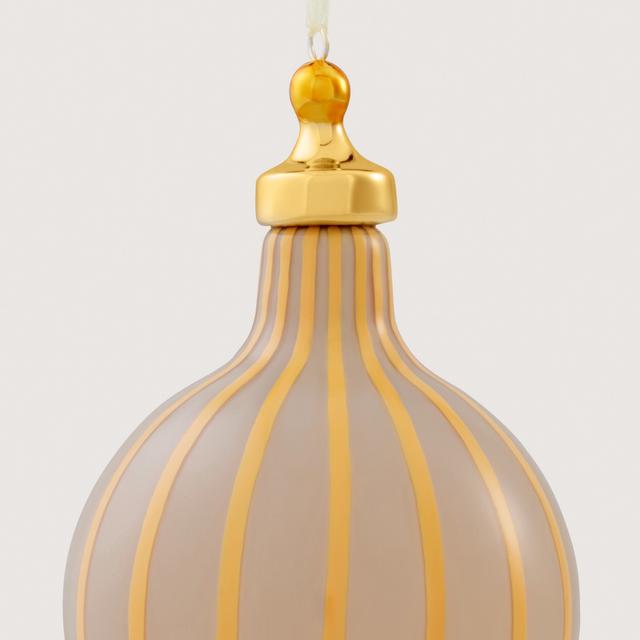 Opaque Vertical Stripe 16cm Finial