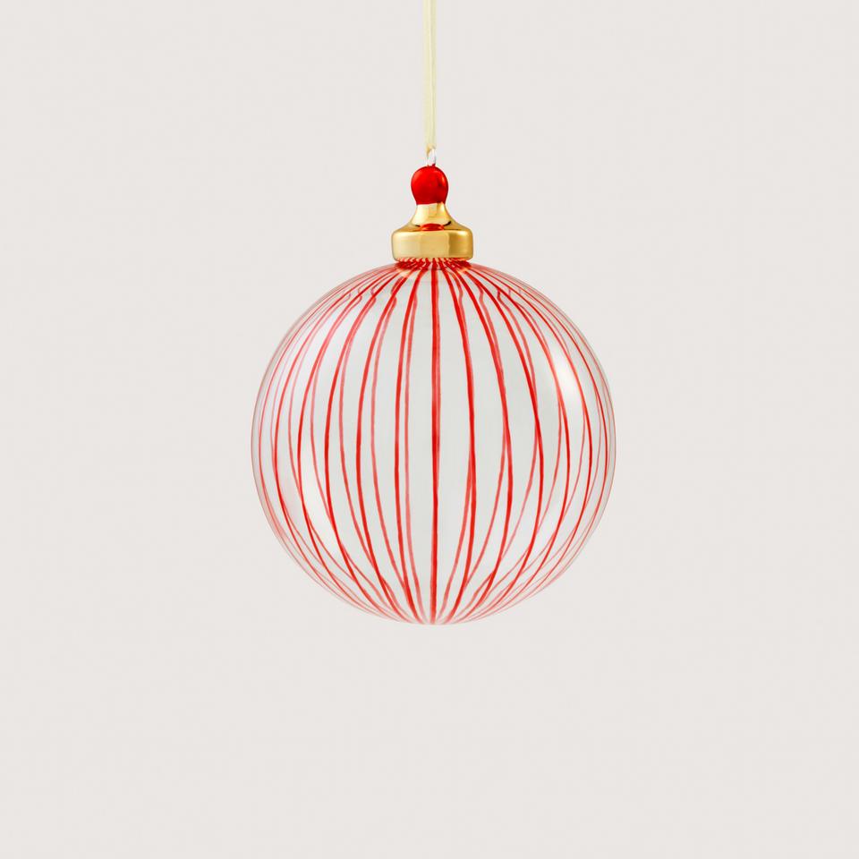 Vertical Stripe Clear Ball
