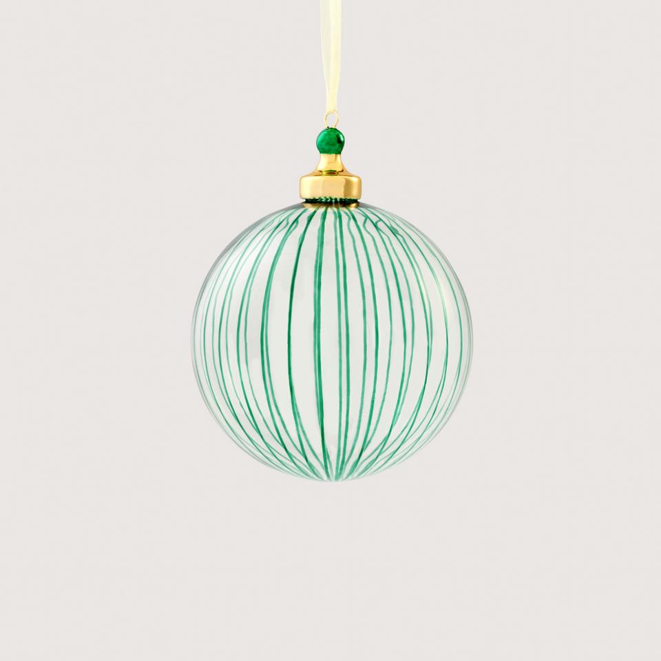 Vertical Stripe Clear Ball