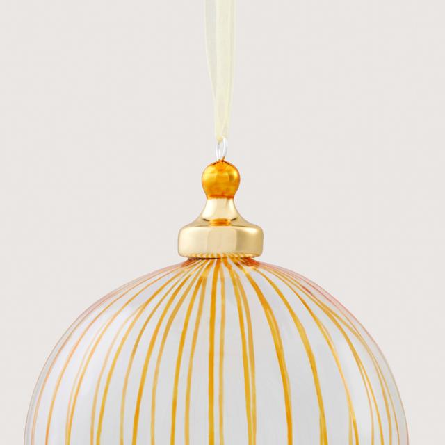 Vertical Stripe 10cm Clear Ball