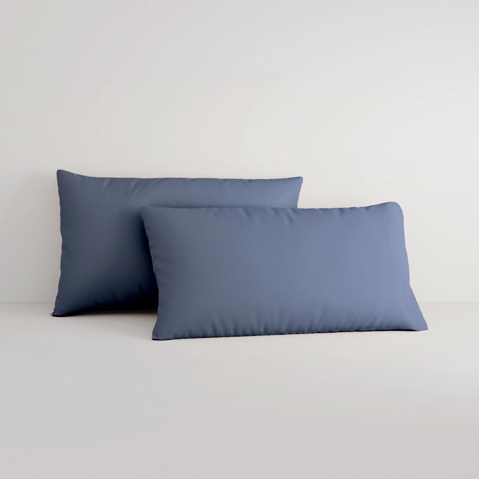 TENCEL™ Lyocell Fibre & Cotton Pillowcase Pair in ink