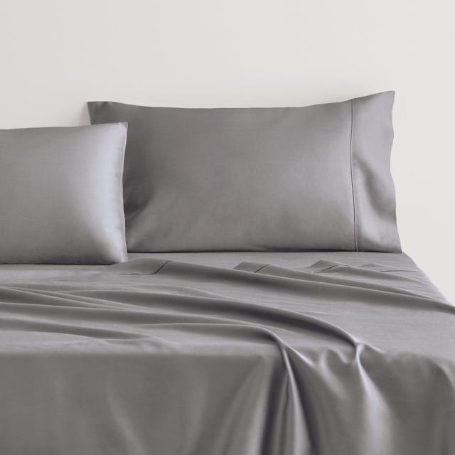 TENCEL™ Lyocell Fibre & Cotton Sheet Set in stone