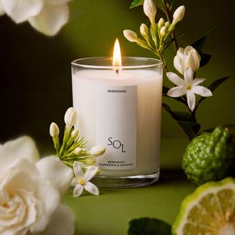 Sol Candle - Bergamot, Gardenia & Jasmine (clear)