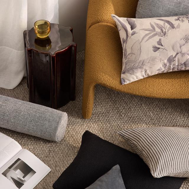 Abbotson Linen Ticking Stripe Cushion