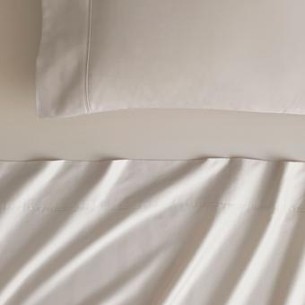 Tencel™ Lyocell Fibre & Cotton Fitted Sheet (bone)