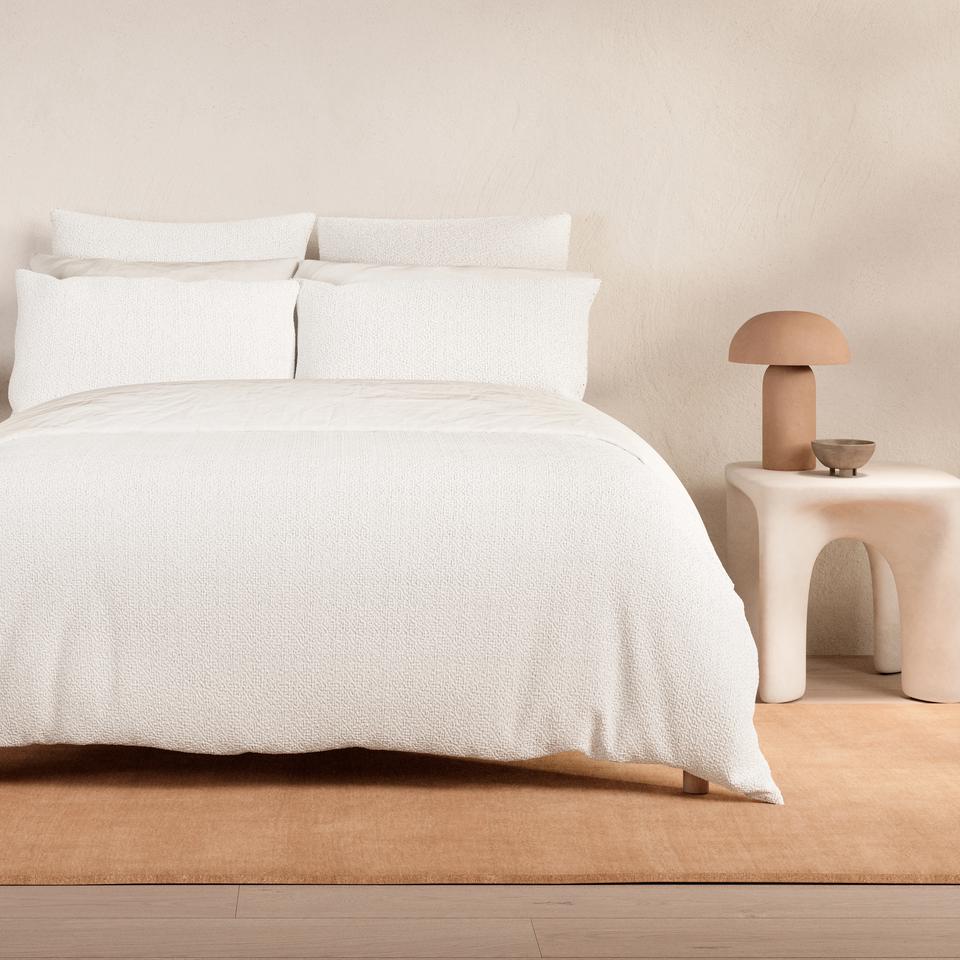 Textures Dappled Weave Quilt Cover Set
