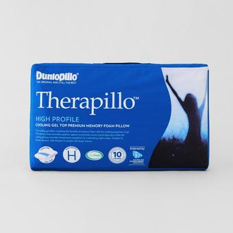 Therapillo™ Cooling Gel Top Premium Memory Foam High Profile Pillow (White)