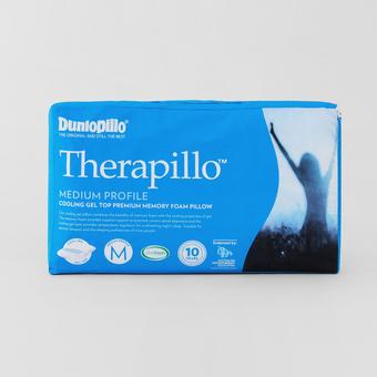 Therapillo™ Cooling Gel Top Premium Memory Foam Medium Profile Pillow (White)