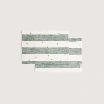 Twinkle Placemat Set - Two Pack (sea green)