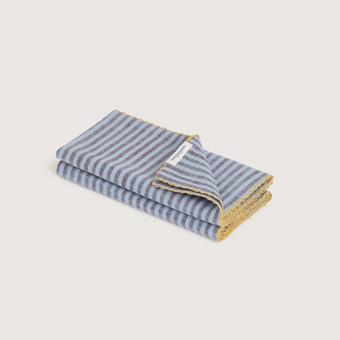 Vina Stripe Napkin Set - Two Pack (glacier)